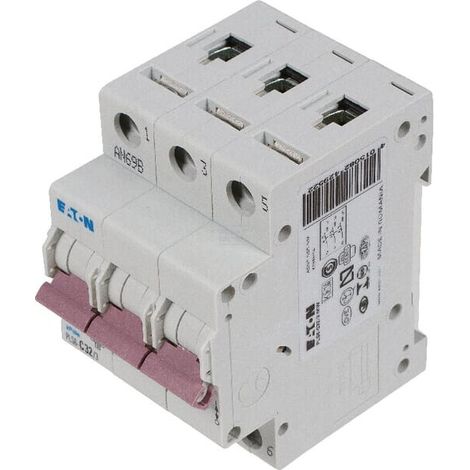 Miniature circuit breaker 32A.3P,C EATON PLS6C323