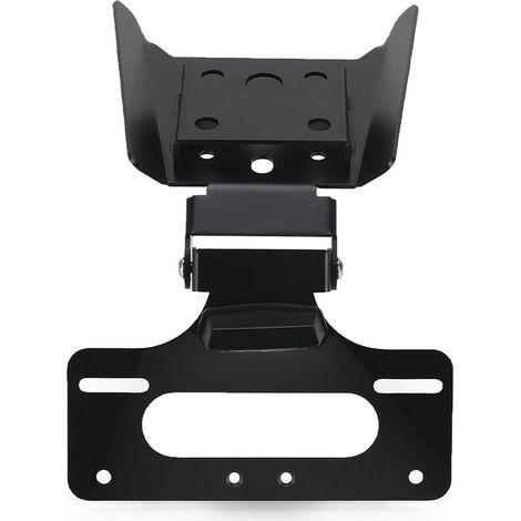 Support de plaque d'immatriculation moto aluminium noir réglable pour Duke 125-390 2017-2023 (1/5)