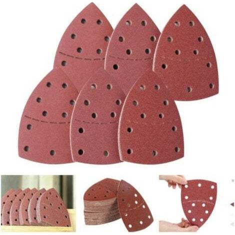 Feuilles Abrasives Triangles Papier Poncage Ponceuse Delta, 105 x152 mm, Grain 50PCS 1501802403204008001000120015002000 (1/4)