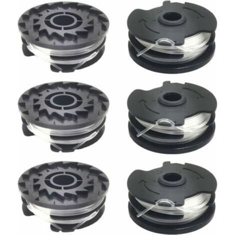 Lot de 6 bobines de fil nylon 1,6 mm pour coupe-bordure LIDL Parkside –Design spiralé pour coupe efficace –Compatible PRTA 20-Li, PRT 300, PRT 550