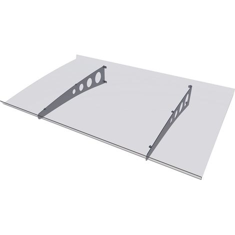 PENSILINA in POLICARBONATO 90X140 CM - TETTOIA CON RIALZO ANTIGOCCIA (1/5)