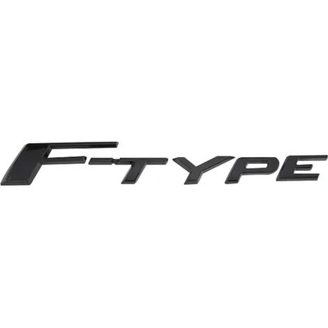 (Noir F-TYPE) - Emblème de coffre chromé ABS F-TYPE F-PACE, autocollant logo 3D compatible avec Jaguar EL XFL XJL XF XE, décoration de carrosserie, accessoires auto (1/5)