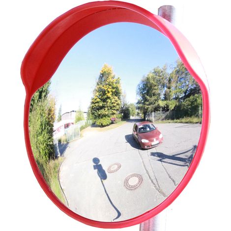 TRUTZHOLM Sicherheitsspiegel rund 60 cm mit schwenkbarer Halterung Verkehrsspiegel (1/4)