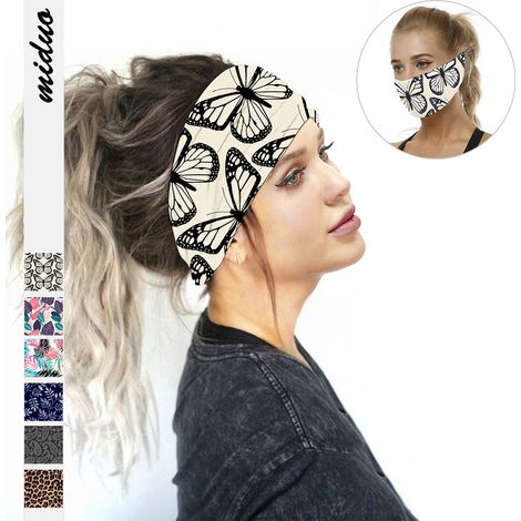 Bandeau sport femme yoga, serre-tête élastique anti-dérapant, bandeau anti-transpiration fitness, accessoire cheveux mode fille. (1/5)