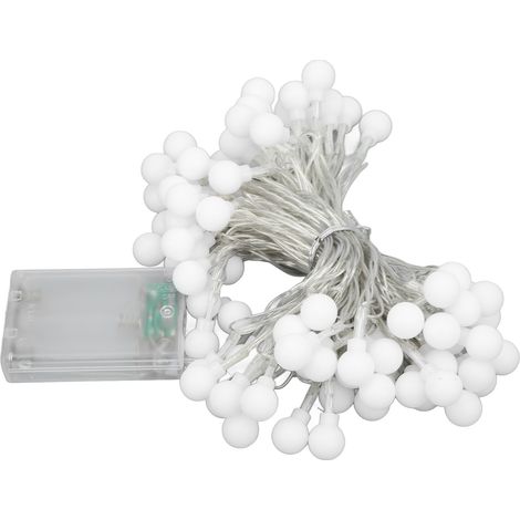 Guirlande lumineuse LED de camping, lumière givrée, deux modes, étanche, alimentée par piles, pour l'extérieur (1/5)