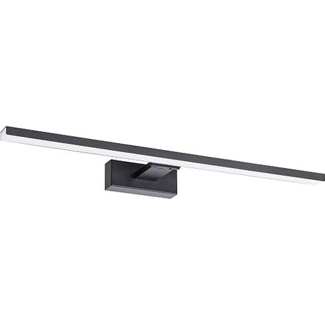 LED Bathroom Mirror Lamp 60 cm Black Wall Mounted Swivelling (1/5)