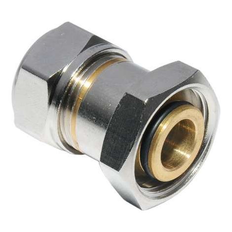 Simplex Schwarzrohradapter Klemmverschraubung für 3/8 Stahlrohr x ¾ IG Eurokonus F10348