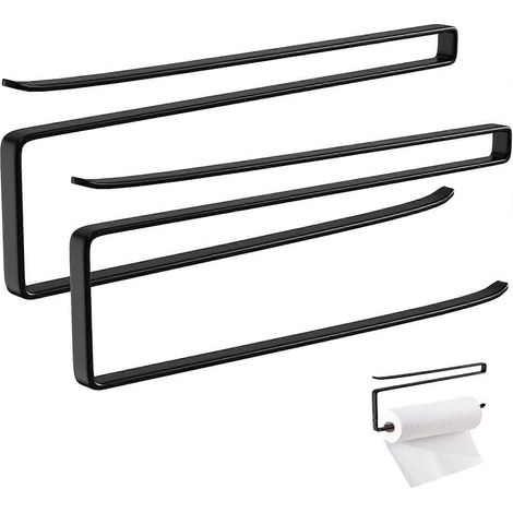 Distributeur de papier essuie-tout sous meuble (sans perçage) pour cuisine et salle de bain, support à suspendre au-dessus de la porte. (1/5)