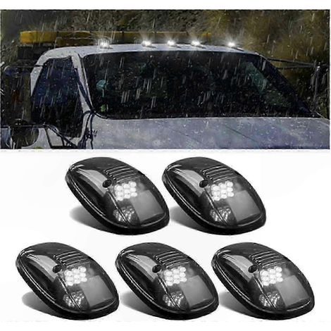 5 Stück Solar-LED-Positionsleuchten für LKW-Fahrerhäuser, kabellose Dachpositionsleuchten für schwere Nutzfahrzeuge