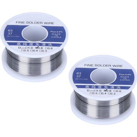bobines de fil à souder de 0,8 mm à âme d'étain et de colophane pour soudure électrique, 100 g (1/5)