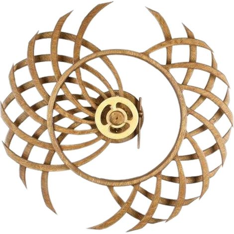 Anpassbare, rotierende kinetische Holzskulptur, Wanddekoration für Zuhause, Wohnzimmer oder Büro - C (1/3)