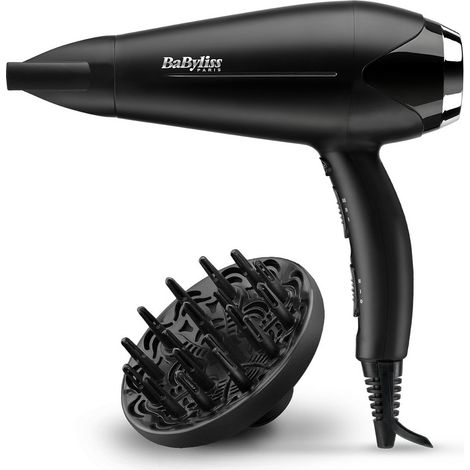Babyliss D572DE Turbo Smooth Haartrockner schwarz silber (1/5)
