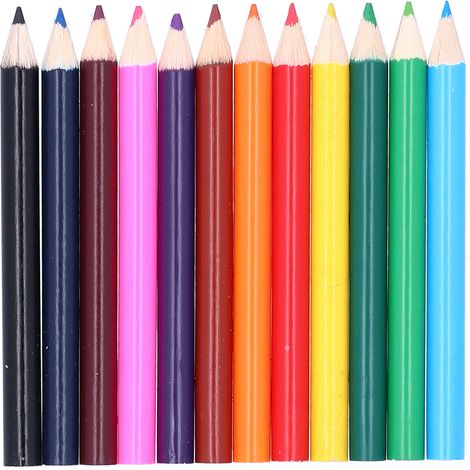 Crayon de couleur en bois pour dessin et peinture, idéal pour l'école, le bureau et les graffitis. (1/5)