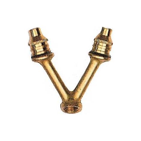 Getto Biforco In Ottone Per Lance Fig.3 Da Giardino E Agricoltura Conf.5 Pz