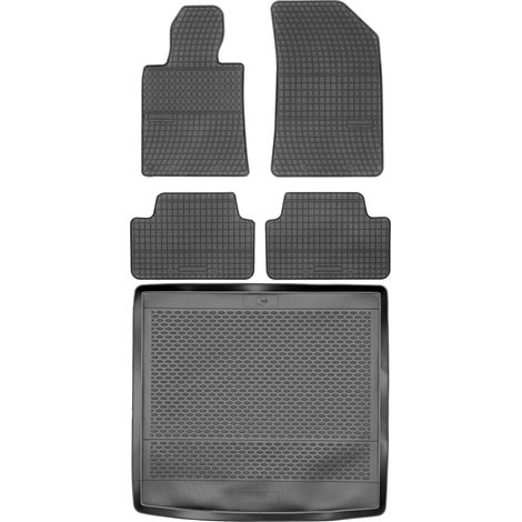 Peugeot 508 I SW / Kombi de 2011 a 2018 SET - Alfombrillas de goma para coche + alfombrilla para maletero (1/5)