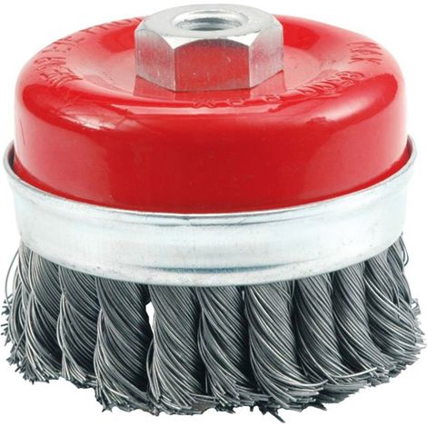 VOREL FRONTBÜRSTE 80mm, GEDREHTER DRAHT, GEWINDE, 06975 (1/2)