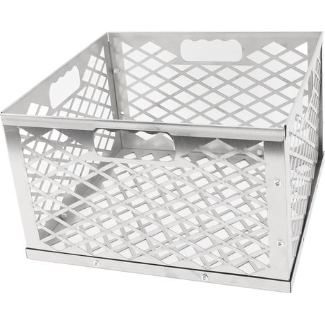 Panier à charbon amovible, portable, robuste et durable, en acier inoxydable, pour barbecue (1/5)