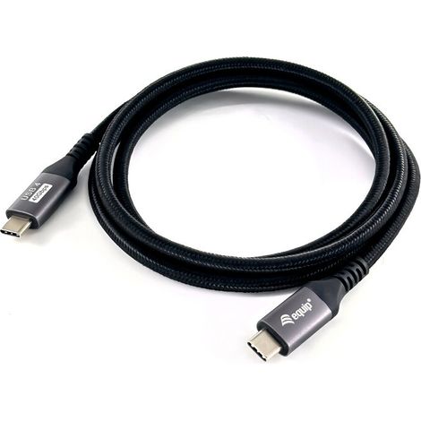 equip 128381 USB4 Gen 3x2 Kabel schwarz 1,2 m