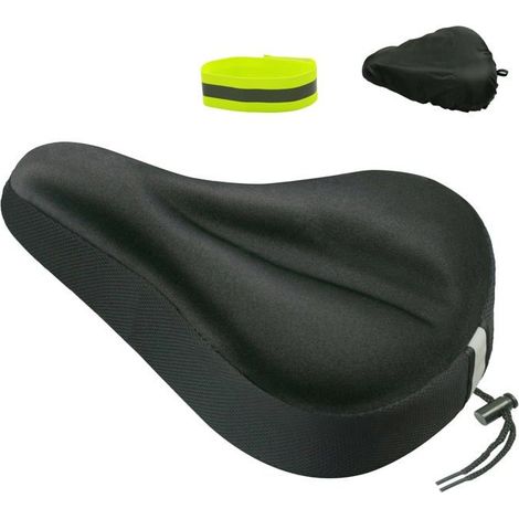 BelleRise - Housse de selle de vélo en gel – Coussin rembourré unisexe, protection ultra-confortable pour selle de vélo d'appartement (1/5)