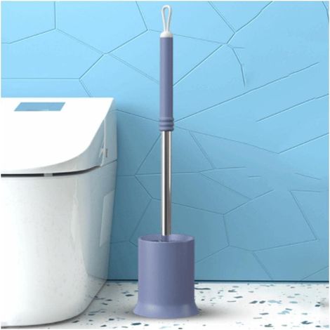 Support de sol pour brosse de toilette en plastique, violet