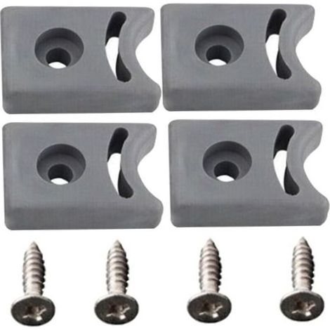 Butée De Porte De Douche Avec Vis Jeux De Butée De Porte Coulissante De Remplacement Pré-Percée Bloc De Protection Anti-Collision Accessoires De Douche (1/4)