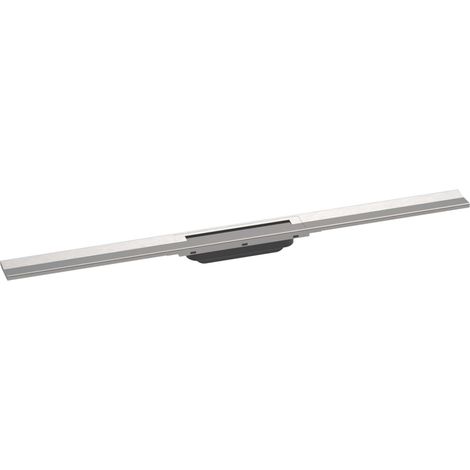 Hansgrohe RainDrain Flex - Caniveau de douche linéaire avec grille en inox 900, pour montage libre, découpable, inox brossé 56045800 (1/2)