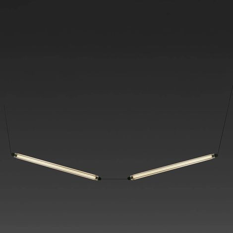 LUMINA 600 2L Sospensione curva nera 24W 2700K (1/3)