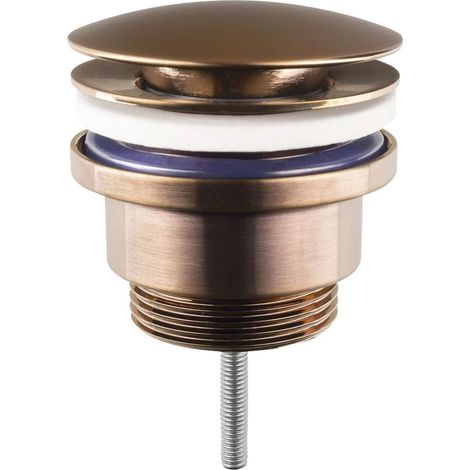 Sapho - Desagüe para lavabo, Click-Clack, cobre mate CV1002PG (1/3)
