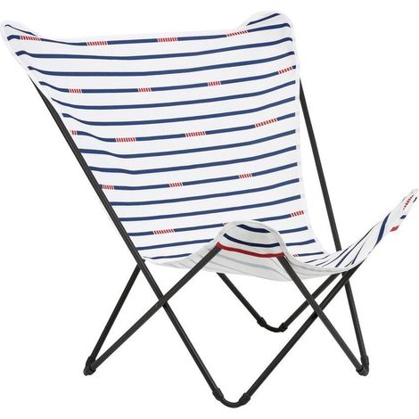 Breiter Butterfly Chair - Pop Up XL - Airlon - Weiß Blanc Marin - Lafuma Mobilier