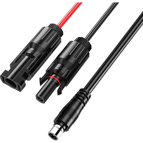 Connecteur solaire vers DC8020 Adaptateur Panneau solaire Câble d'extension Câble Compatible pour 3000 2000 1500 1000 Pro / 2000 1000 700 600 Plus générateur solaire Powerstation (1/5)