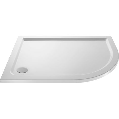 1200mm x 900mm Premium Shower Tray - Right Hand Offset Quadrant - White
