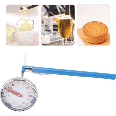 T816 Emailliertes Küchenthermometer, ±1℃ Genauigkeit, hohe Temperaturbeständigkeit, Edelstahl 304, mit Kunststoffdeckel (1/5)