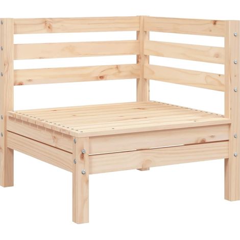 Canapé d'angle de jardin bois de pin massif vidaXL