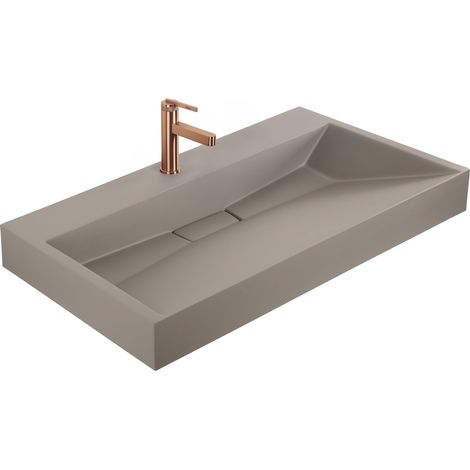 Rea Lavabo De Material Compuesto Goya Beige 100X46X14Cm (1/5)
