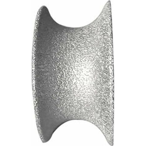 AGE Roue de meulage diamant brasé marbre verre rainuré bord roue de meulage Quartz pierre plaque semi - circulaire bord type roue concave Épaisseur de meulage: 30 mm (1/5)