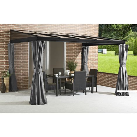 Sojag Aluminium Terrassenüberdachung St. Barth 1014 Anthrazit 296x424x240 cm (1/7)