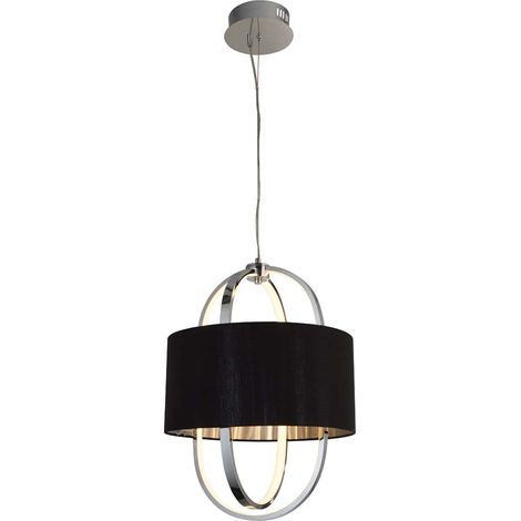 Searchlight Madrid Suspension DEL, abat-jour noir 3000K (1/3)