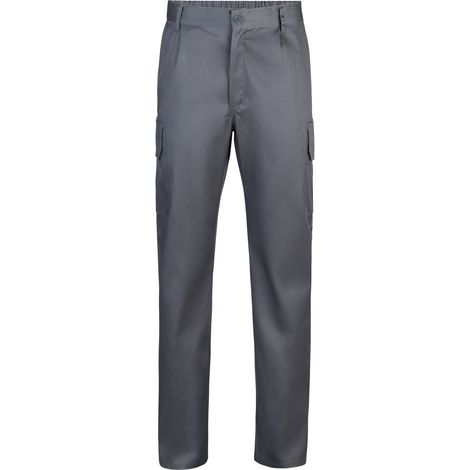 Pantalón Multibolsillos Gris 34