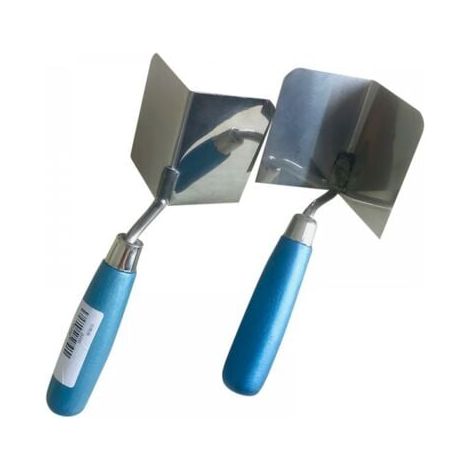 Deux extracteurs de coin de couteau à mastic en acier inoxydable, antirouille et durables, utilisés pour gratter les coins, poignées humanisées (1/4)