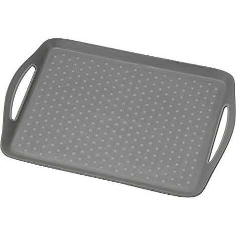Vassoio con superficie antiscivolo, grigio (1/3)