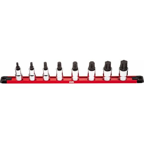 Serie 8 chiavi bussola profilo esagono XGrip per esagono incassato 234 1/2 X/SE8