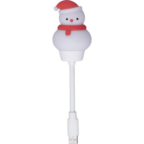 Lampe LED USB mini forme cartoon, veilleuse flexible économie d'énergie, branchez et utilisez, pour lecture lit, étude, camping. (1/5)