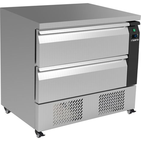 Table réfrigérée - 2 tiroirs - 179L - Inox - Saro