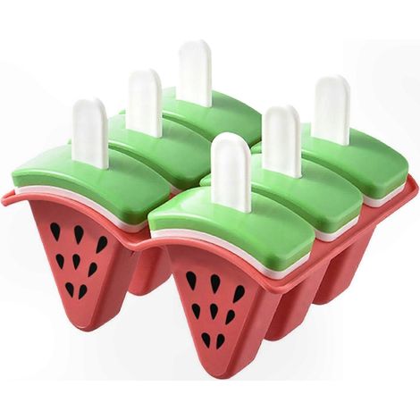 Moule à glace réutilisable avec poignées - Démoulage facile et anti-gouttes pour crèmes glacées et bâtonnets de fruits RD (1/4)