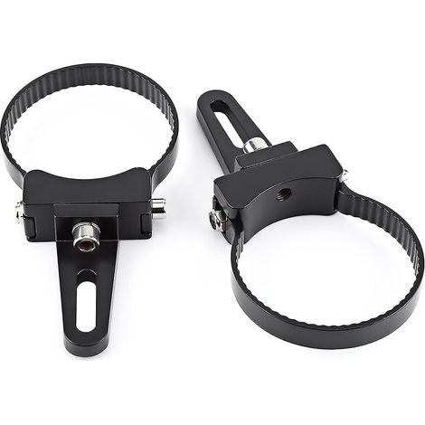 Support de fixation pour arceau de sécurité/barre de protection en tube d'aluminium de 3 pouces, avec pinces de serrage et lampe de travail LED pour voiture, camion et véhicule tout-terrain. (1/2)