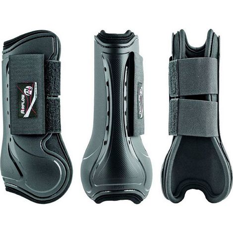 Cob, Nero: Coppia di paratendini Air Flow in neoprene forato con sistema di aerazione e rinforzo in plastica