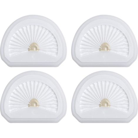 4er-Pack VLPF10-Ersatzfilter, kompatibel mit den Akku-Staubsaugern Black & Decker HLVA320J00, HLVA315j und N575266.