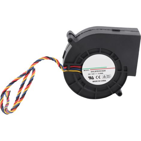 Ortviai Ventilateur centrifuge sans balais 12 V CC, 6 A, 8300 tr/min, 300 CFM, roulements à billes doubles, modèle FB1012UH (1/3)