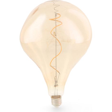 Ampoule LED à Filament Spiralé E27 A165 4W Ambre - Ledme - LM8576 (1/2)