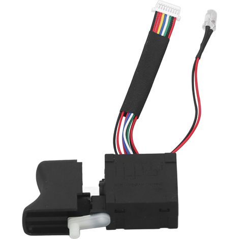 Interrupteur variateur pour clé à chocs sans balais 36V CC avec éclairage, gâchette régulation vitesse, accessoire outil perceuse (1/5)